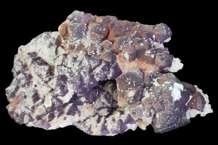 Purple Fluorite on Quartz Epimorphs - Arizona #103544